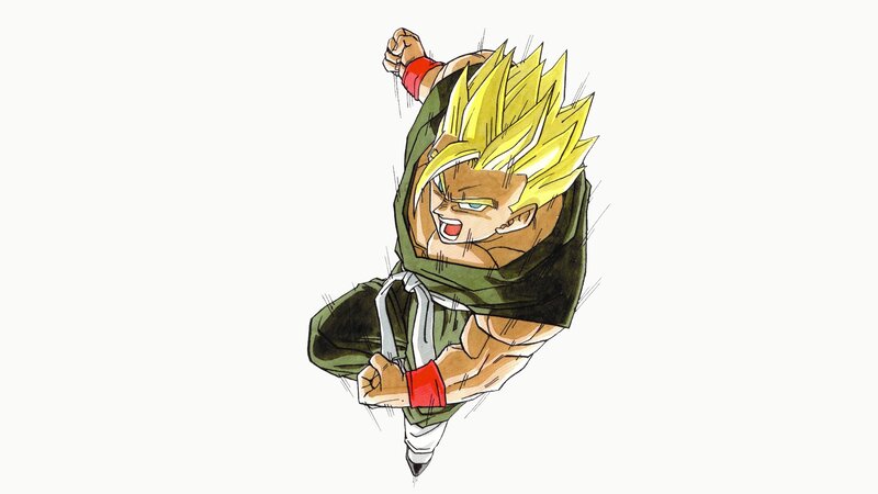 Spiky-haired Warrior — Yellow, Aggressive