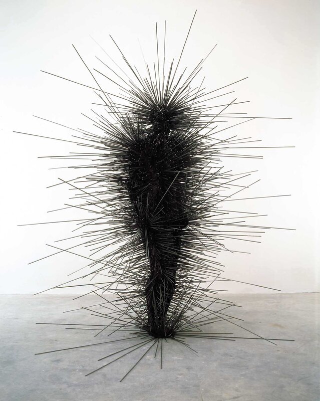 spiky metal sculpture