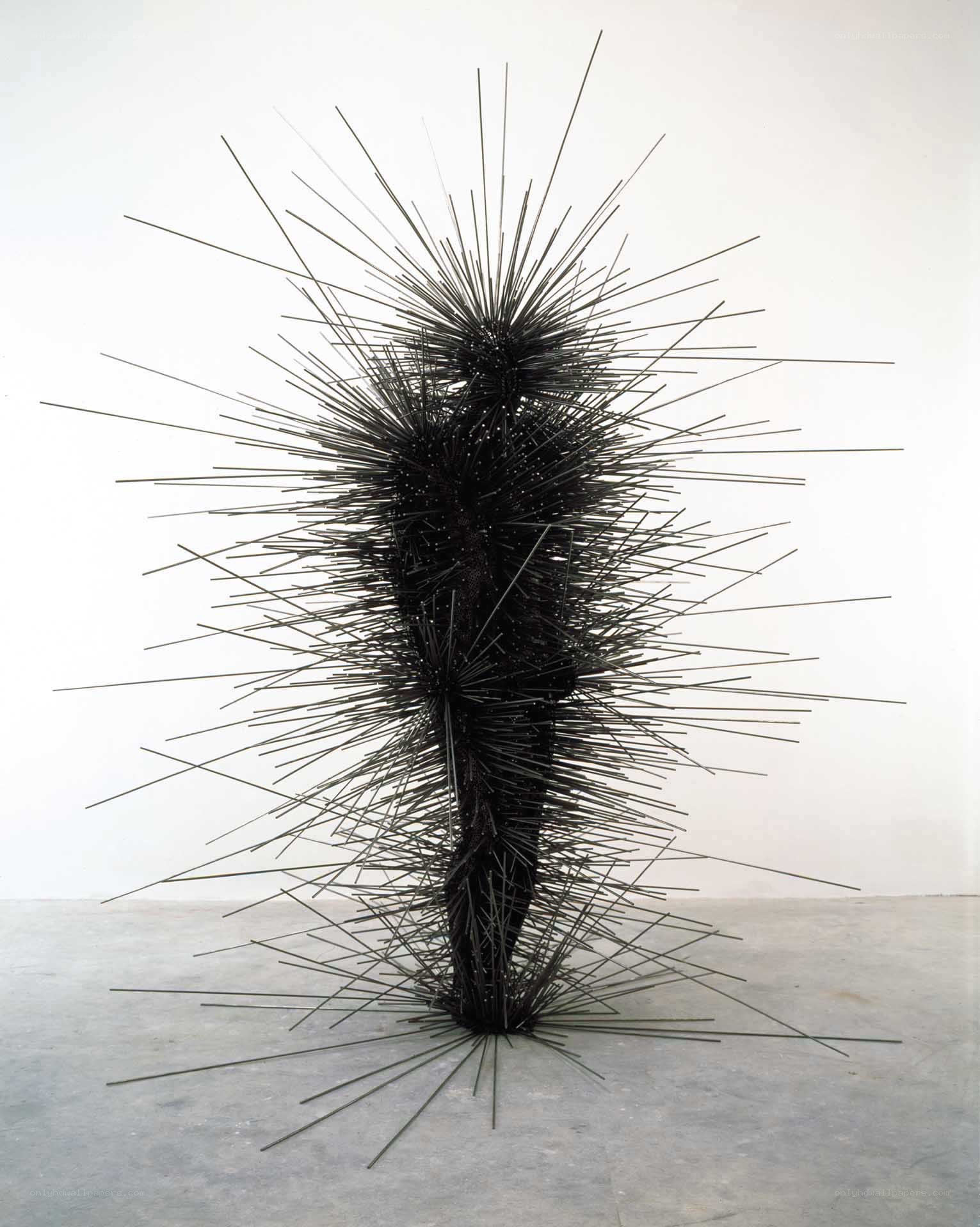 spiky metal sculpture