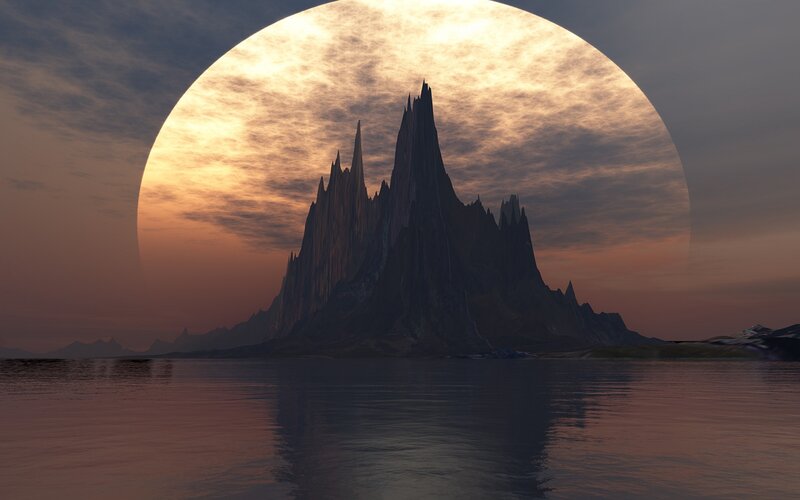 Spiky Mountain Island