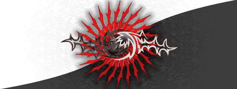 Spiky Red and Black Design