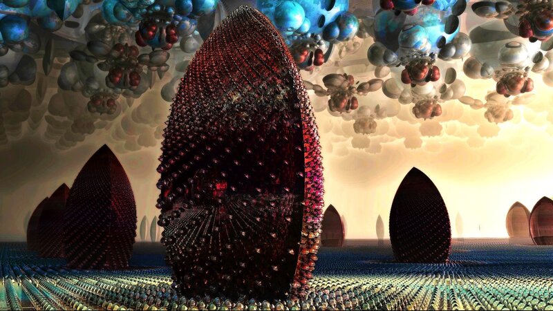 Spiky Red Structures