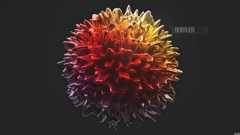 Spiky Sphere with Gradient
