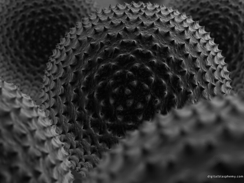 spiky spherical structures
