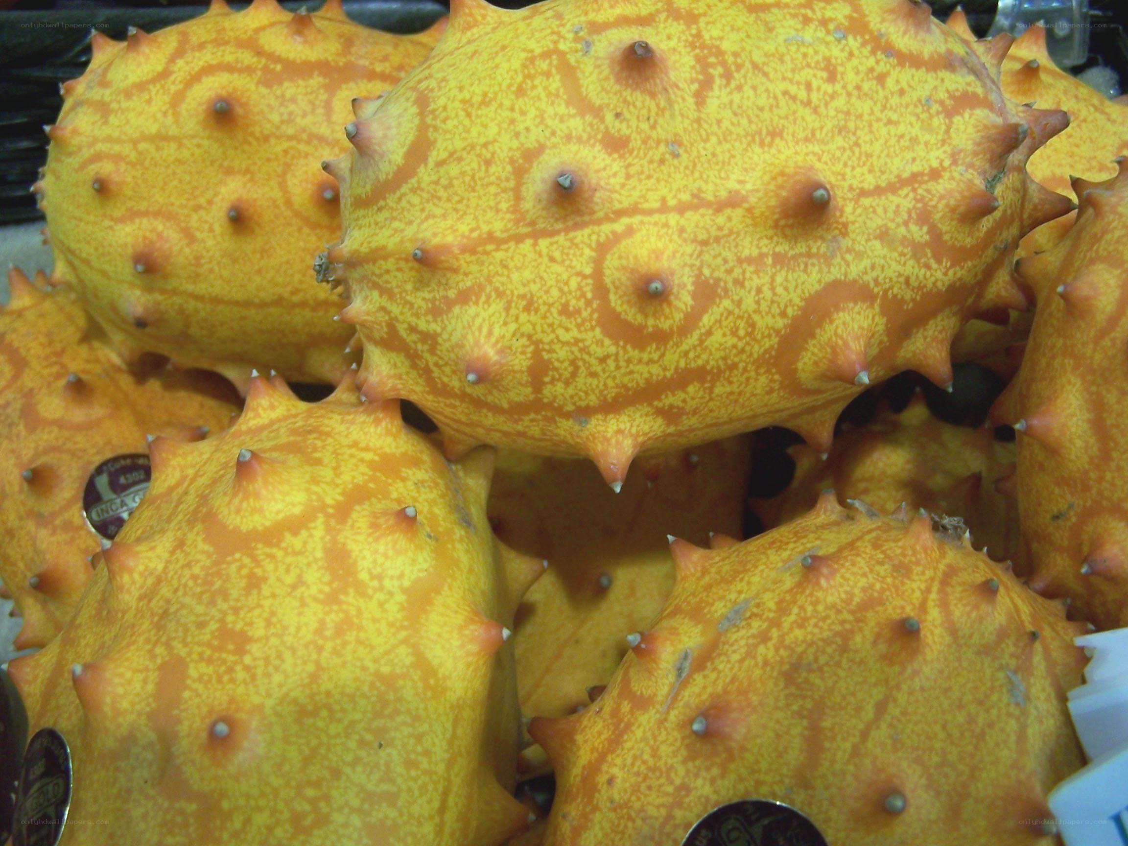 spiky yellow fruits