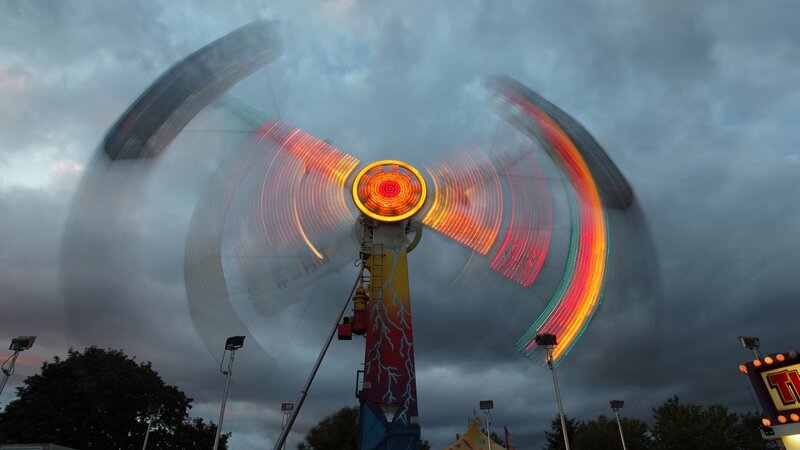 Spinning Carnival Ride — Gray