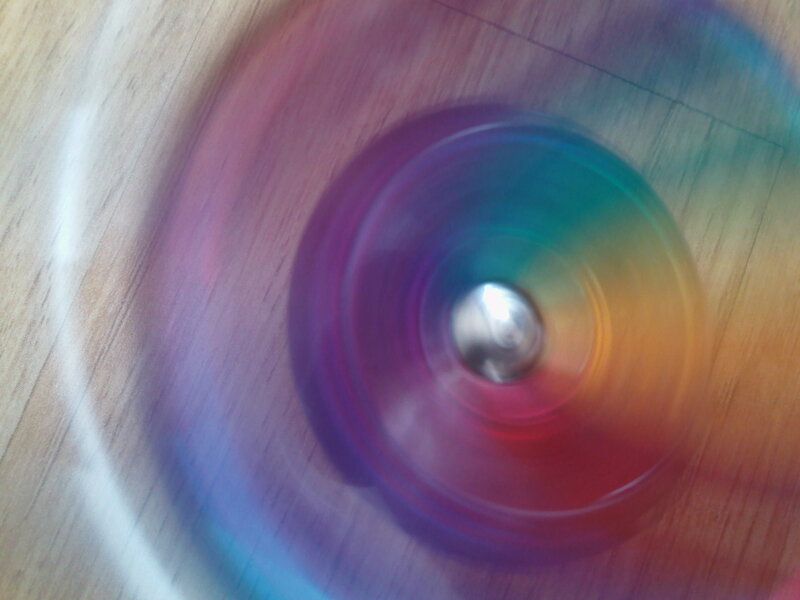 Spinning Colorful Disc — Purple