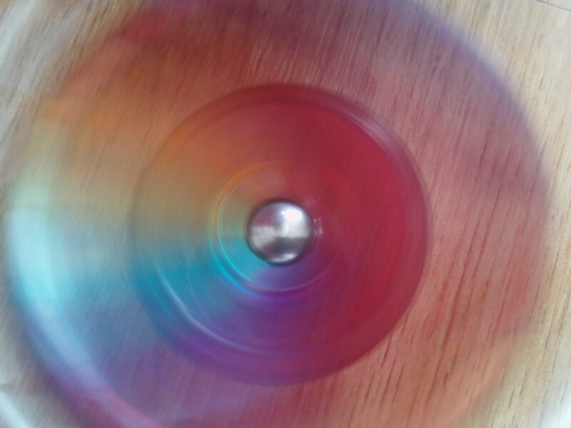 Spinning Colorful Disc