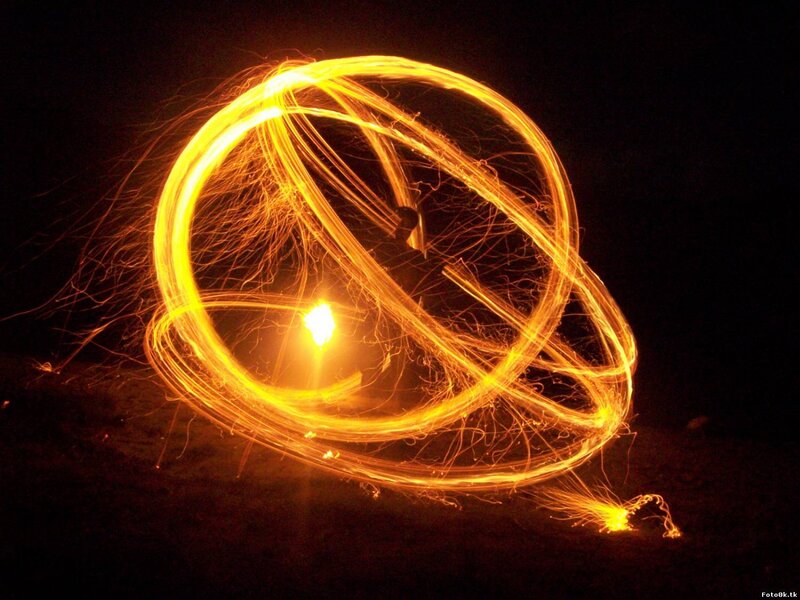 Spinning Firework Sparks