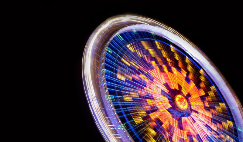 Spinning Light Wheel