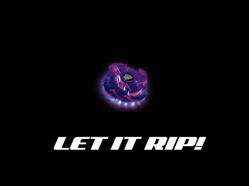 Spinning Purple Beyblade