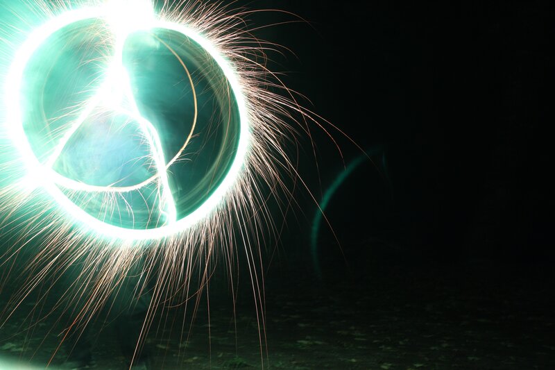 Spinning Sparkler Light
