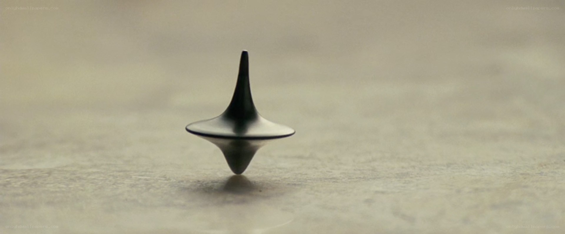 spinning top on surface