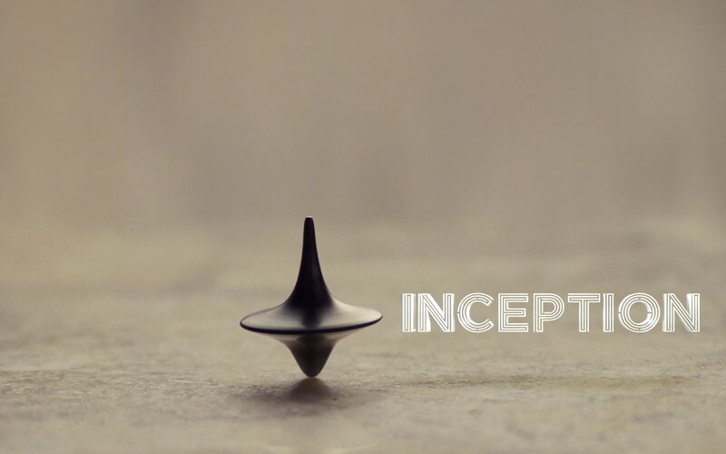 Spinning Top on Surface — Gray, Dramatic