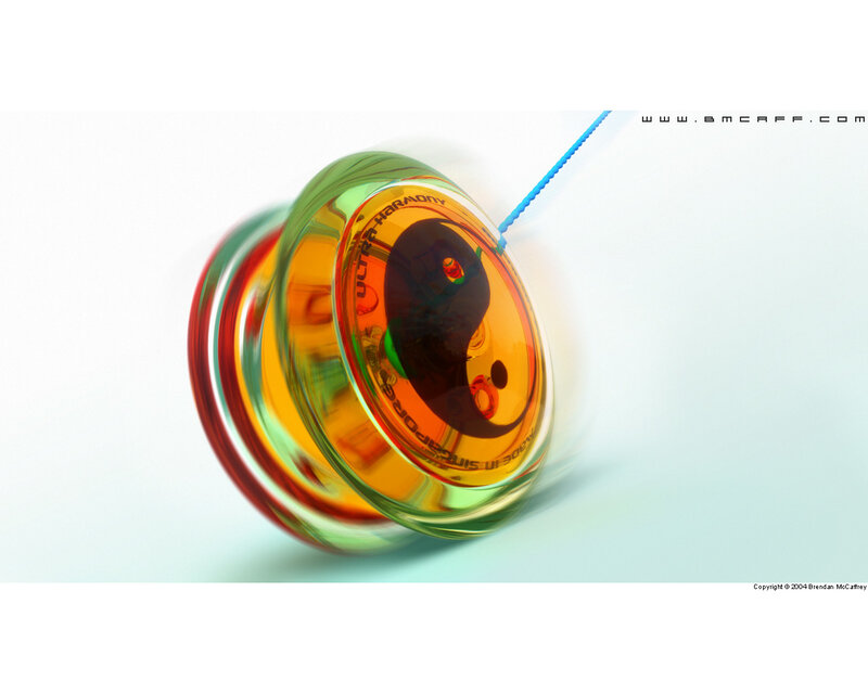 Spinning yo-yo with motion blur