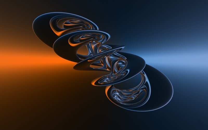 Spiral abstract sculpture