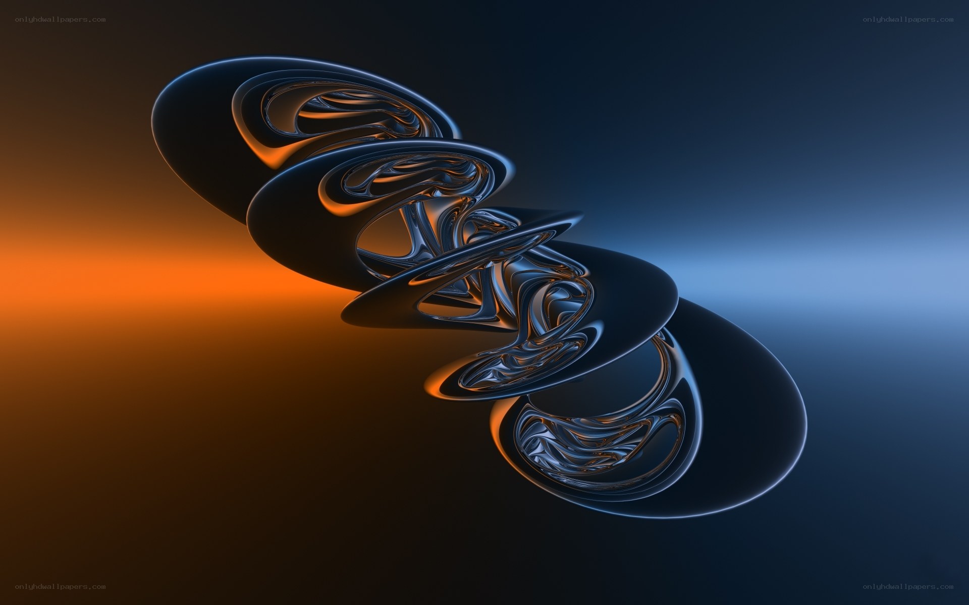 Spiral abstract sculpture