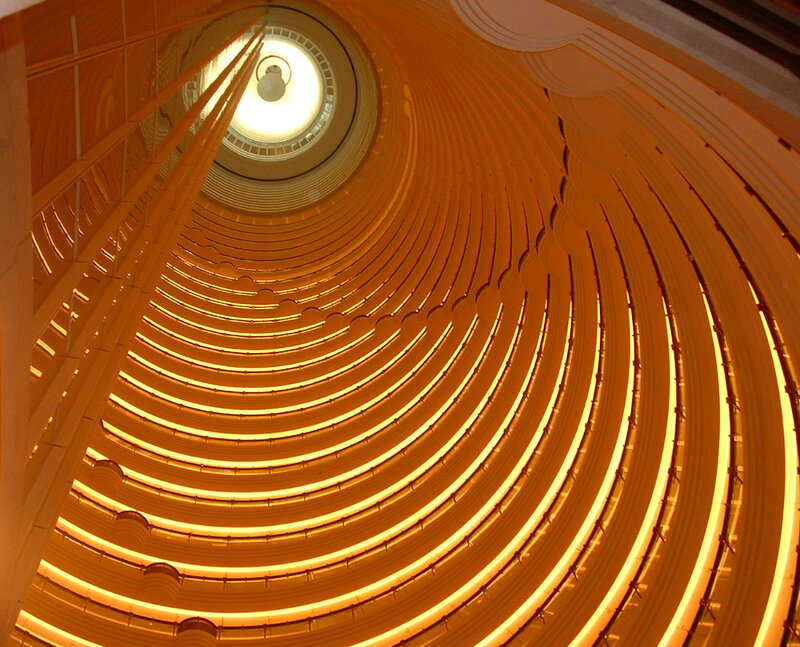 spiral atrium ceiling