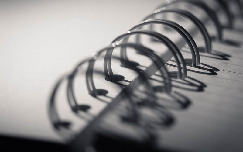 Spiral-bound Notebook — Black