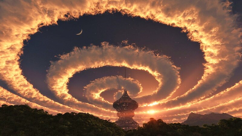 Spiral Cloud Formation