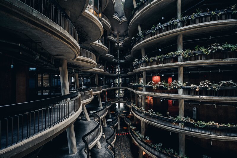 Spiral Concrete Building