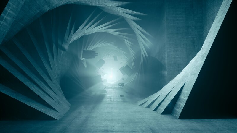 Spiral Concrete Tunnel