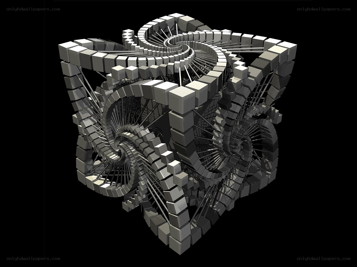 Spiral cube structure