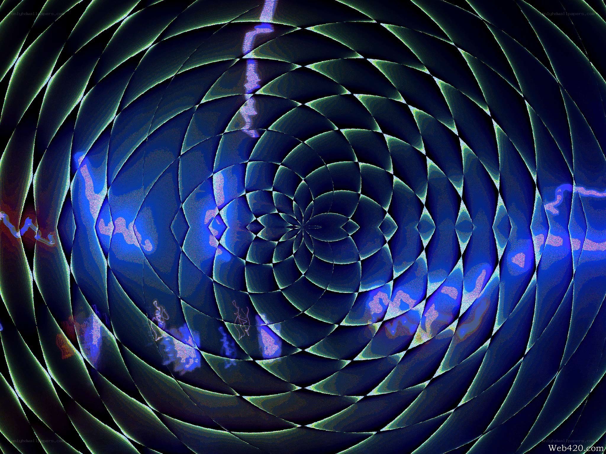 Spiral fractal pattern
