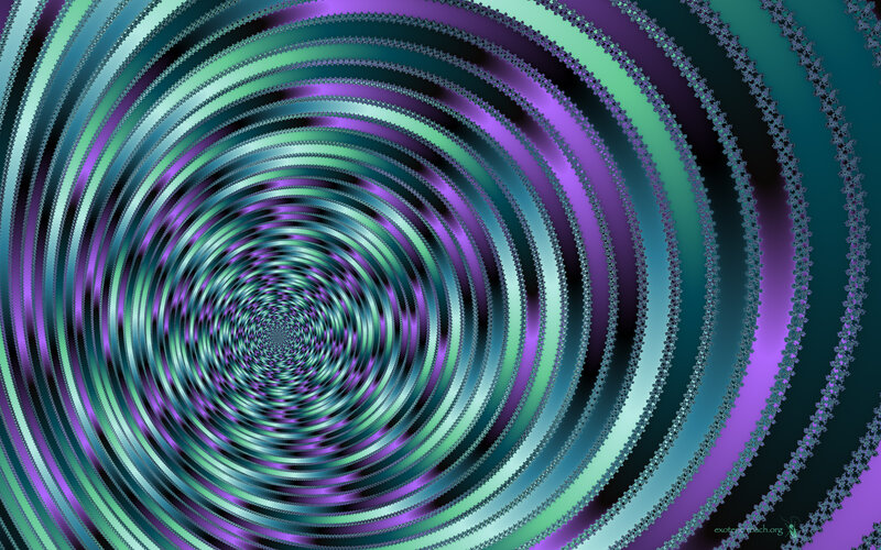 Spiral Fractal Pattern — Purple