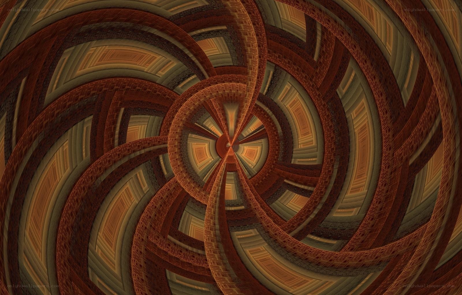 Spiral fractal tunnel