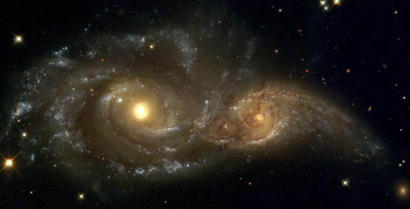 spiral galaxies in deep space
