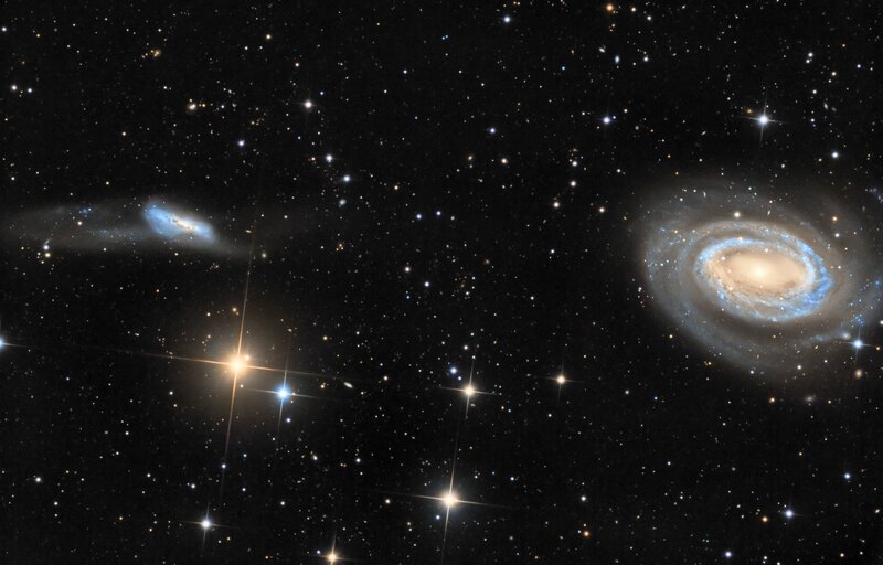Spiral Galaxy and Star Field