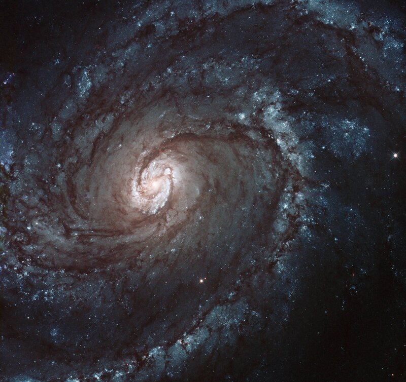 Spiral Galaxy — Black, Cosmic, Night, Photograph, Stars, Dust