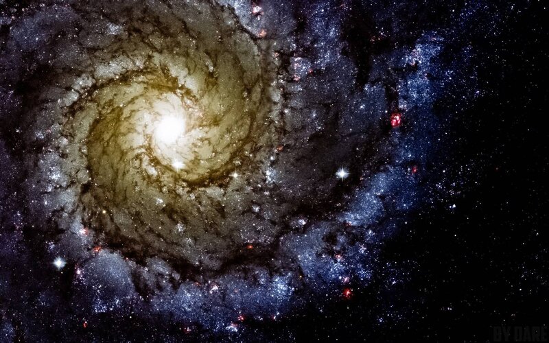 Spiral Galaxy — Black, Cosmic, Night, Photograph, Stars, Nebula, Space