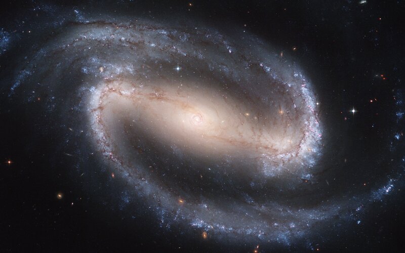 Spiral Galaxy — Black, Cosmic, Night, Photograph, Stars, Nebulae, Space, White, Blue