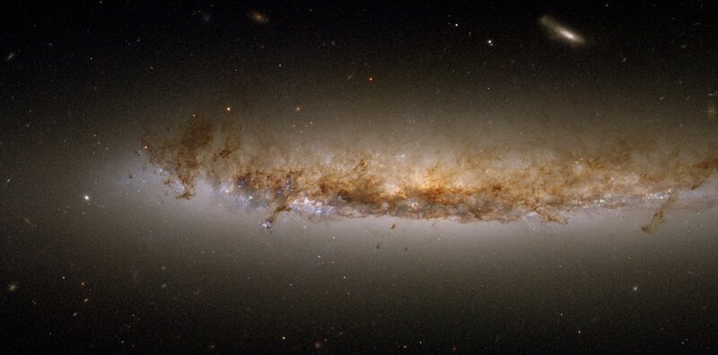 Spiral Galaxy — Black, Cosmic, Photograph, Stars, Dust, Nebula, White, Brown