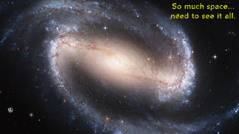 Spiral Galaxy — Black, Cosmic