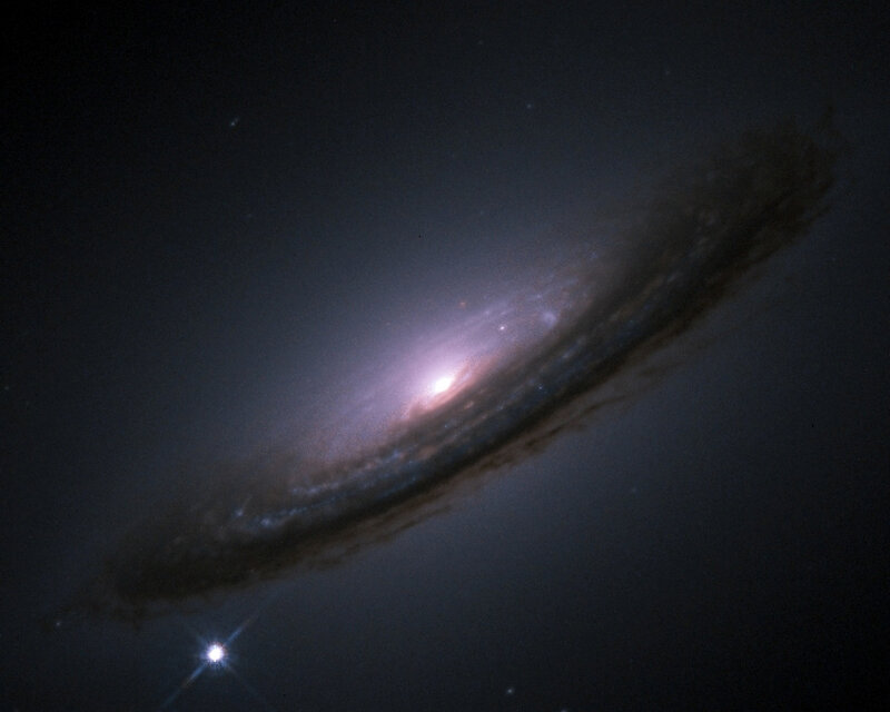 Spiral Galaxy — Black, Dark, Night, Photograph