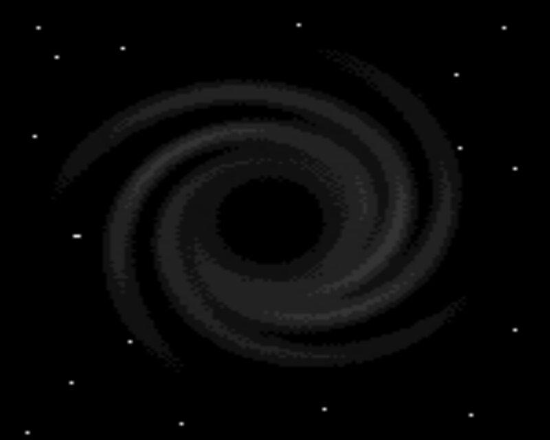 Spiral Galaxy — Black, Dark