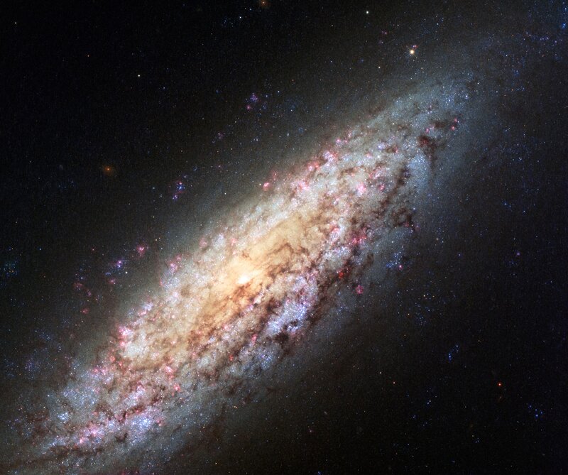 Spiral Galaxy — Black, Dramatic, Night, Photograph, Stars, Nebulae