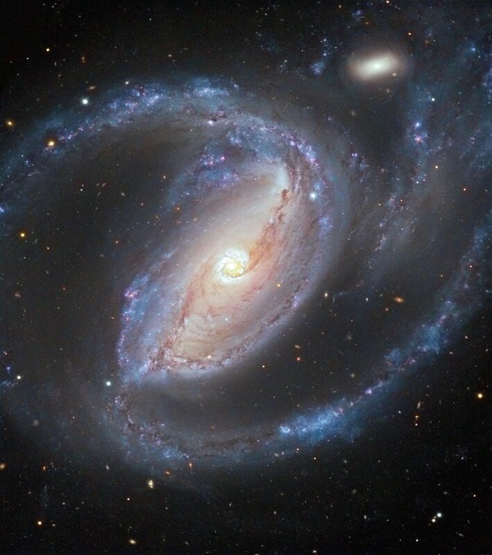 Spiral Galaxy — Blue, Cosmic, Photograph, Stars, Nebula, Space, White, Black, Portrait