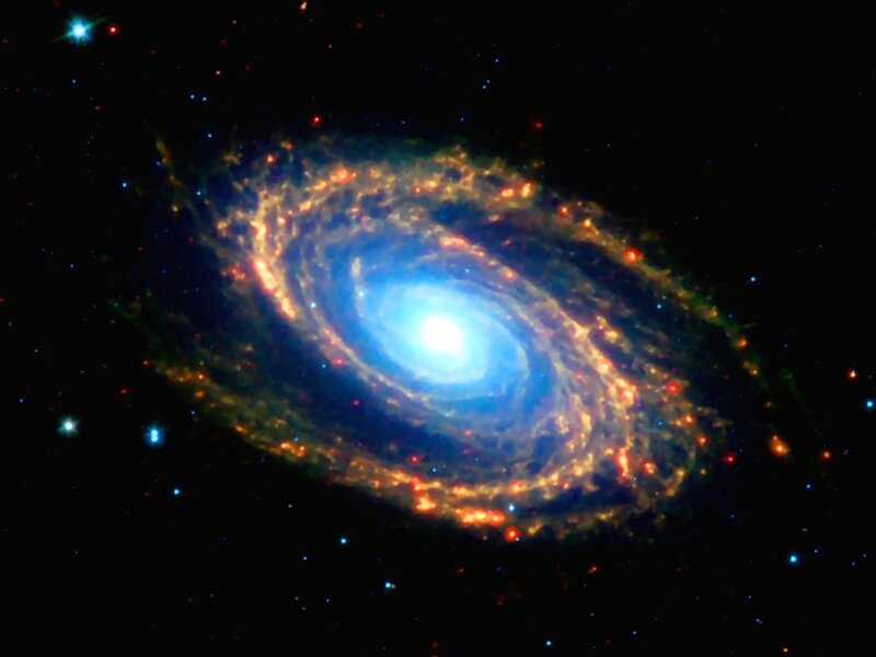 Spiral Galaxy — Blue, Cosmic, Photograph, Stars