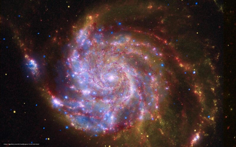 Spiral Galaxy — Blue, Dramatic, Night, Photograph, Stars, Nebula