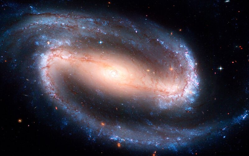 Spiral Galaxy — Blue, Dramatic, Night, Photograph, Stars