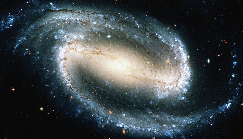 Spiral Galaxy — Blue, Dramatic, Night, Photograph