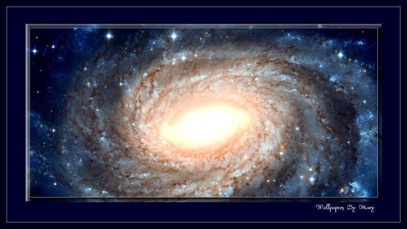 Spiral Galaxy — Blue, Dramatic, Photograph, Stars, Nebula, Space