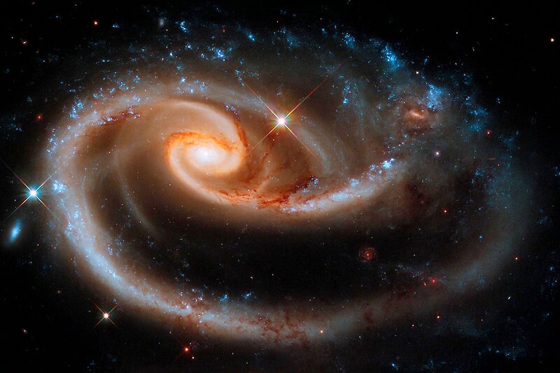 Spiral Galaxy — Blue, Dramatic, Photograph, Stars, Nebula