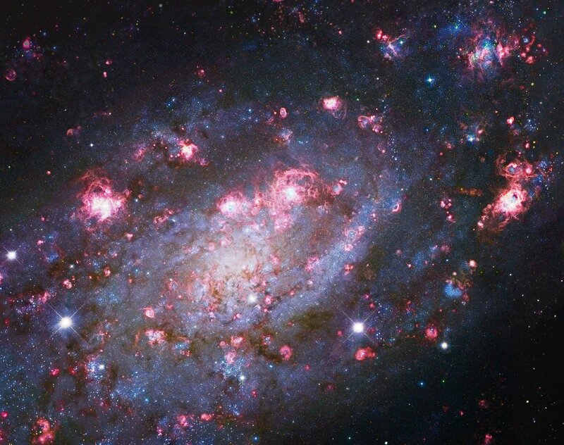 Spiral Galaxy — Blue, Dramatic, Photograph