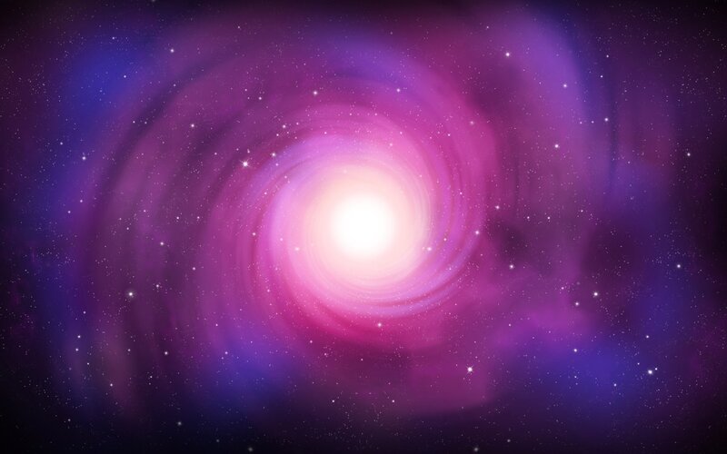 Spiral Galaxy Center — Purple, Cosmic