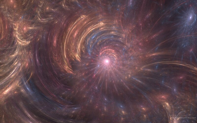 Spiral Galaxy Center — Purple, Dramatic